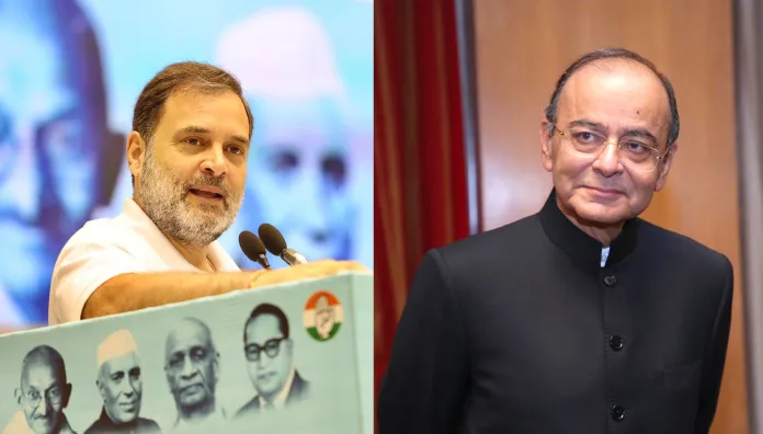 Rahul Gandhi latest news, Arun Jaitley controversy, Farm Laws debate, Rohan Jaitley reaction, BJP vs Congress, Fake political claim, Delhi Legal Conclave 2025