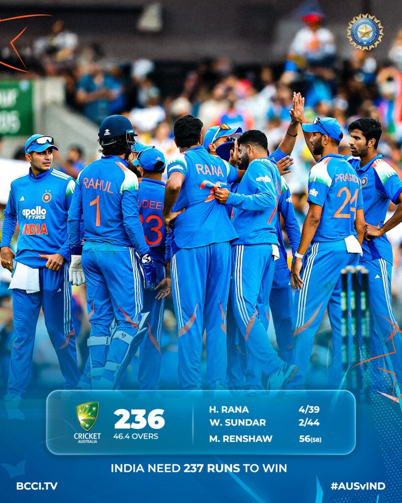 Australia vs India 3rd ODI,