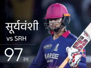 20 साल से कम उम्र में IPL में 600 रन बनाने वाले सबसे युवा खिलाड़ी बने सूर्यवंशी