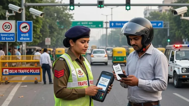 Delhi में ट्रैफिक चालान का नया नियम लागू, अब फोन पर आए OTP से होगा वेरिफिकेशन