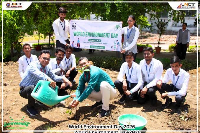 JNCT Bhopal में World Environment Day Celebration छात्रों ने वृक्षारोपण का संदेश