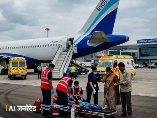 इंडिगो की अहमदाबाद–मुंबई फ्लाइट की सूरत में इमरजेंसी लैंडिंग, 3 साल के बच्चे की तबीयत बिगड़ी