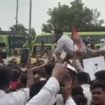नकटी बुलडोजर कार्रवाई के विरोध में कांग्रेस की 14 किमी पदयात्रा, राज्यपाल से मुलाकात नहीं होने पर आंदोलन की चेतावनी
