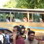 पेपर लीक के विरोध में राहुल गांधी का गांधी स्मृति तक मार्च, विपक्षी दलों के नेता भी हुए शामिल