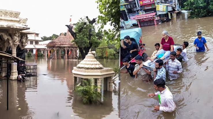 Heavy Rain Alert: UP में बढ़ा Flood Risk, Gujarat के कई जिले पानी में डूबे; Bihar में IMD की बड़ी चेतावनी