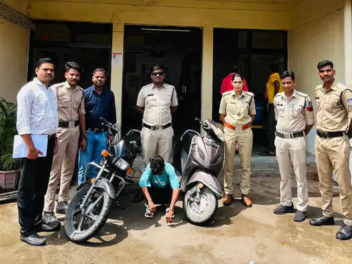 उज्जैन में चोरी के मामलों का खुलासा: सोने का हार और चोरी की बाइक-स्कूटी बरामद, 2 आरोपी गिरफ्तार