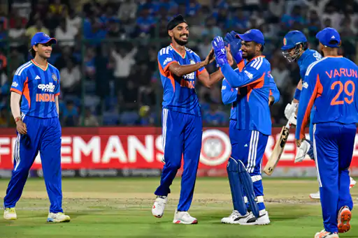 IND vs AFG 2nd T20: अफगानिस्तान के 67 रन पर 4 विकेट गिरे, नीतीश रेड्डी ने झटके 2 विकेट