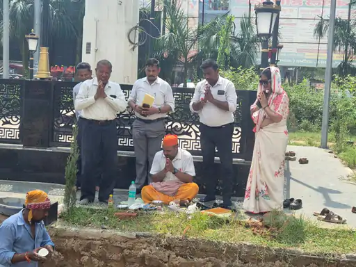 खटीमा के कंजाबाग चौराहे पर लगेगी महाराणा प्रताप की प्रतिमा, भूमि पूजन के साथ काम शुरू
