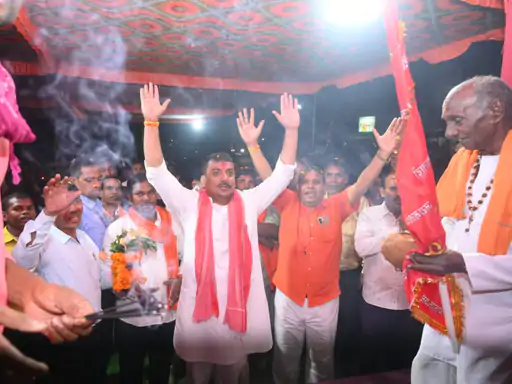 बिलासपुर में मां महामाया ध्वजा यात्रा का जगह-जगह स्वागत, माता के जयकारों से गूंजे गांव
