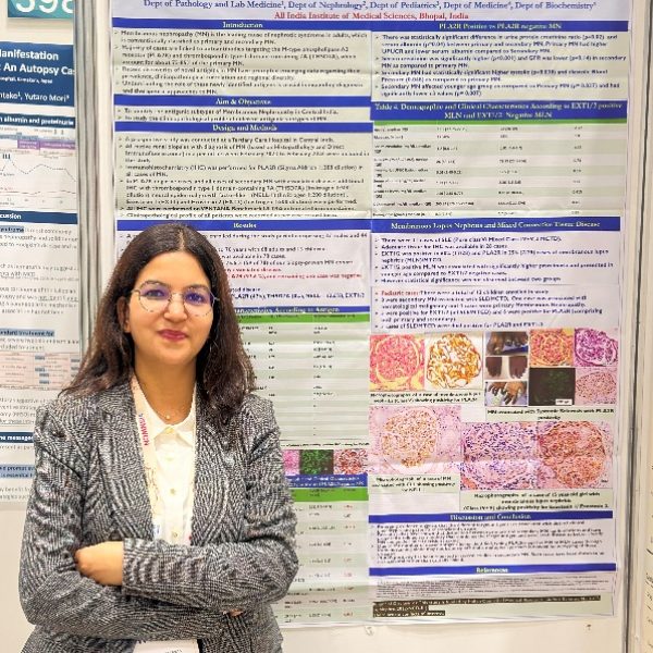 AIIMS Bhopal, Dr Tanya Sharma, World Congress of Nephrology 2026, Membranous Nephropathy Research, ICMR Research India, Kidney Disease Study, Japan Conference News