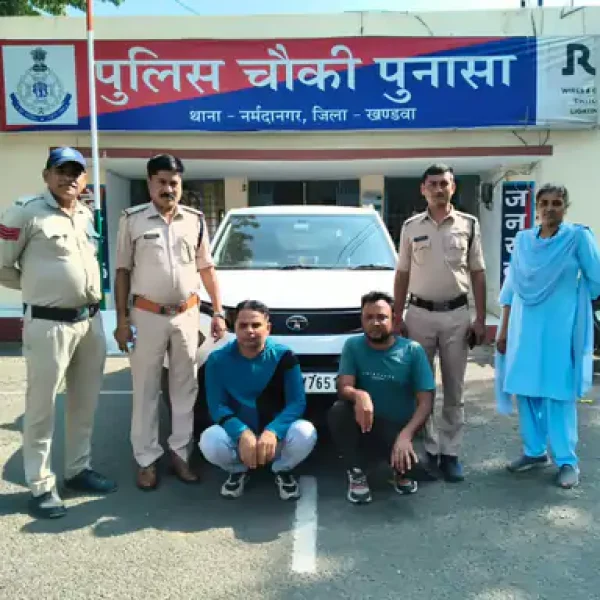 खंडवा में मोबाइल टावर की केबल चोरी का प्रयास, 24 घंटे में पुलिस ने किया खुलासा; दो आरोपी गिरफ्तार