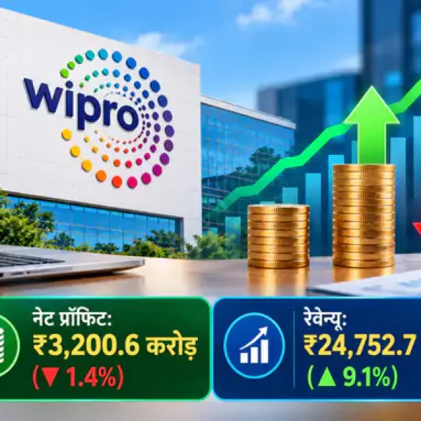 विप्रो का रेवेन्यू 9.1% बढ़ा, लेकिन मुनाफा 1.4% घटा; 2026 में अब तक 35% टूट चुका है शेयर