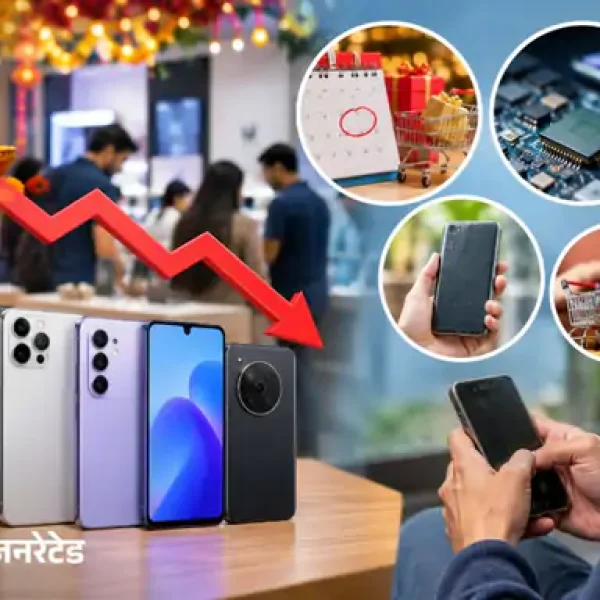 फेस्टिव सीजन में भी स्मार्टफोन की बिक्री 26% गिरी, 10 साल के निचले स्तर पर बाजार; सैमसंग बनी नंबर-1