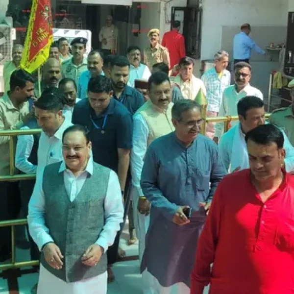 Bengal चुनाव में जीत की मन्नत पूरी होने पर श्री नैना देवी मंदिर पहुंचे Jagat Prakash Nadda