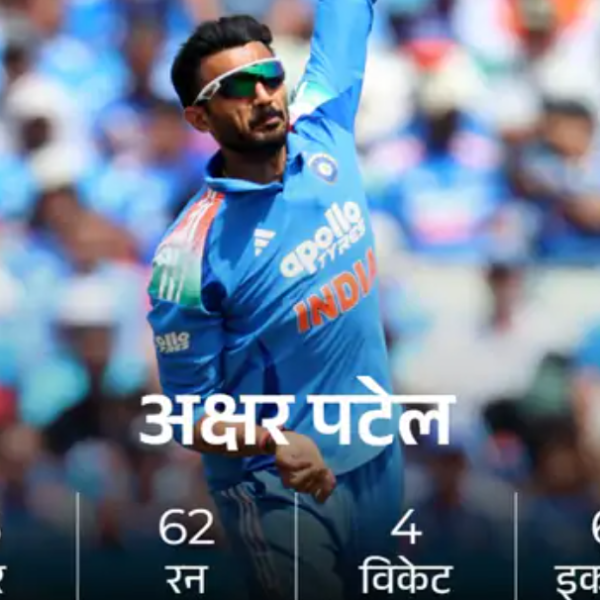 अक्षर पटेल का ऑलराउंड शो, शुभमन गिल की कप्तानी पारी; भारत ने इंग्लैंड को 6 विकेट से हराकर पहला वनडे जीता