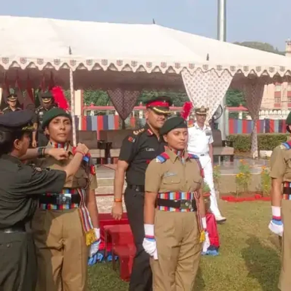ग्वालियर NCC OTA में पासिंग आउट परेड, 129 महिला प्रशिक्षणार्थियों ने पूरी की 45 दिन की सैन्य ट्रेनिंग