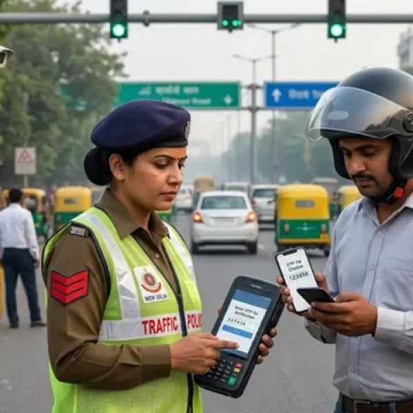 Delhi में ट्रैफिक चालान का नया नियम लागू, अब फोन पर आए OTP से होगा वेरिफिकेशन